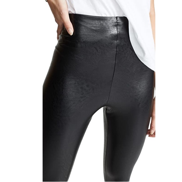 commando Women's Perfect Control Faux Leather Leggings - Black - Picture 3 of 8